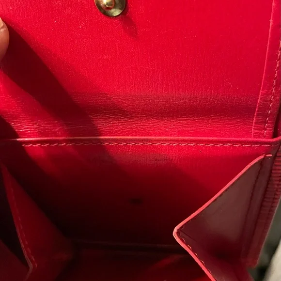 Louis Vuitton Red Epi Leather Bi-Fold Card Holder - Picture 5 of 6